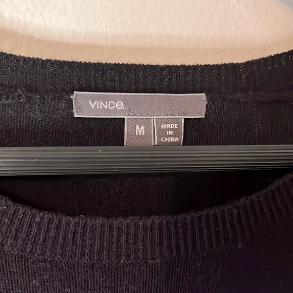 Vince Purple & Gray Ombre Wool/Cashmere Long Sleeve Tunic Sweater Sz M - Picture 3 of 8